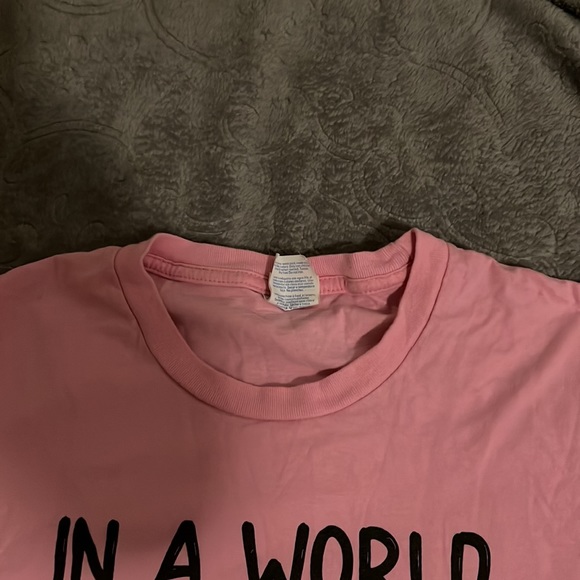 EUC LARGE STRANGER THINGS GRAPHIC TEE LARGE PINK AND BLACK Port & Compan… - Picture 3 of 6